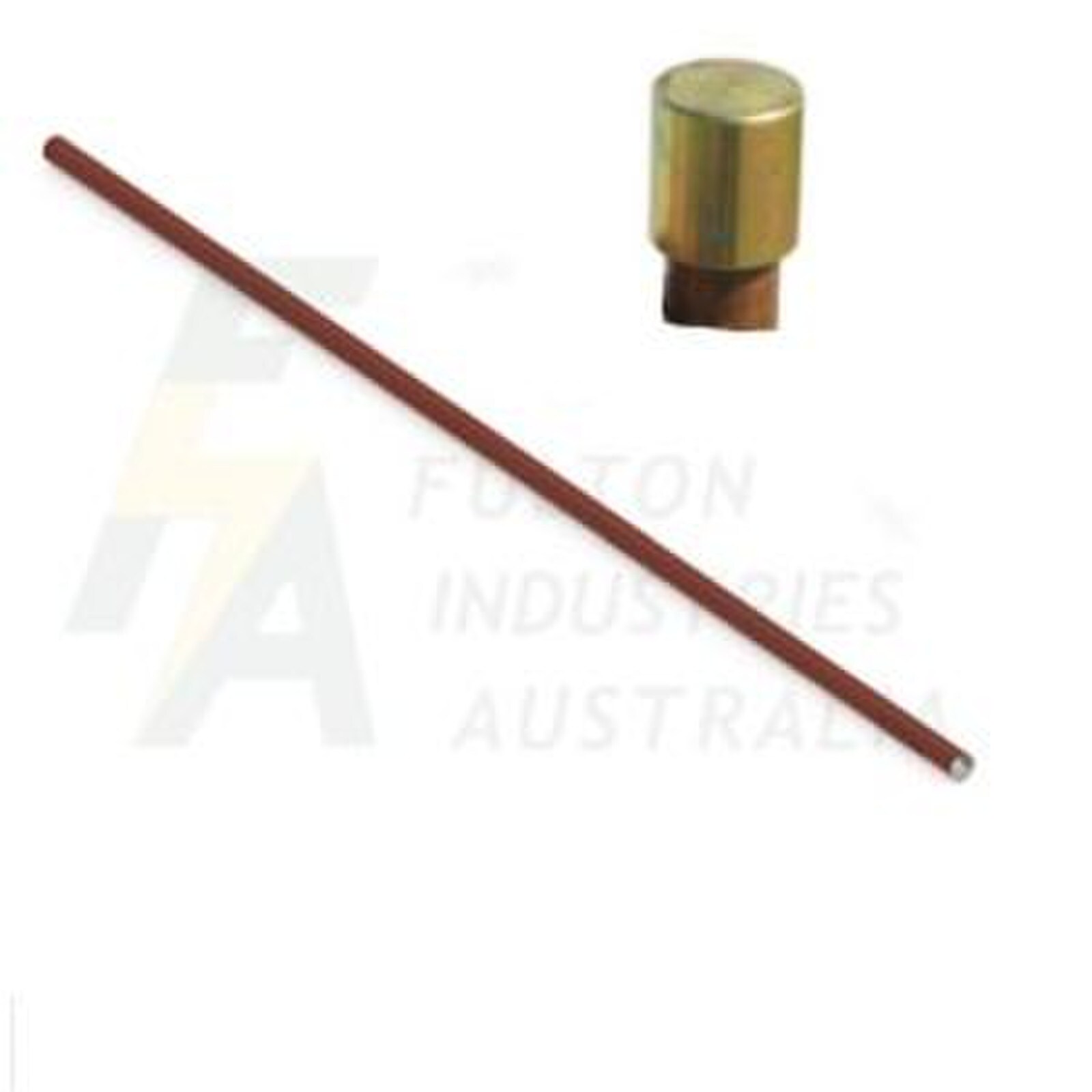 Earth rod - 19mm x 1800 mm long copper plated earth rod with a fixed driving head